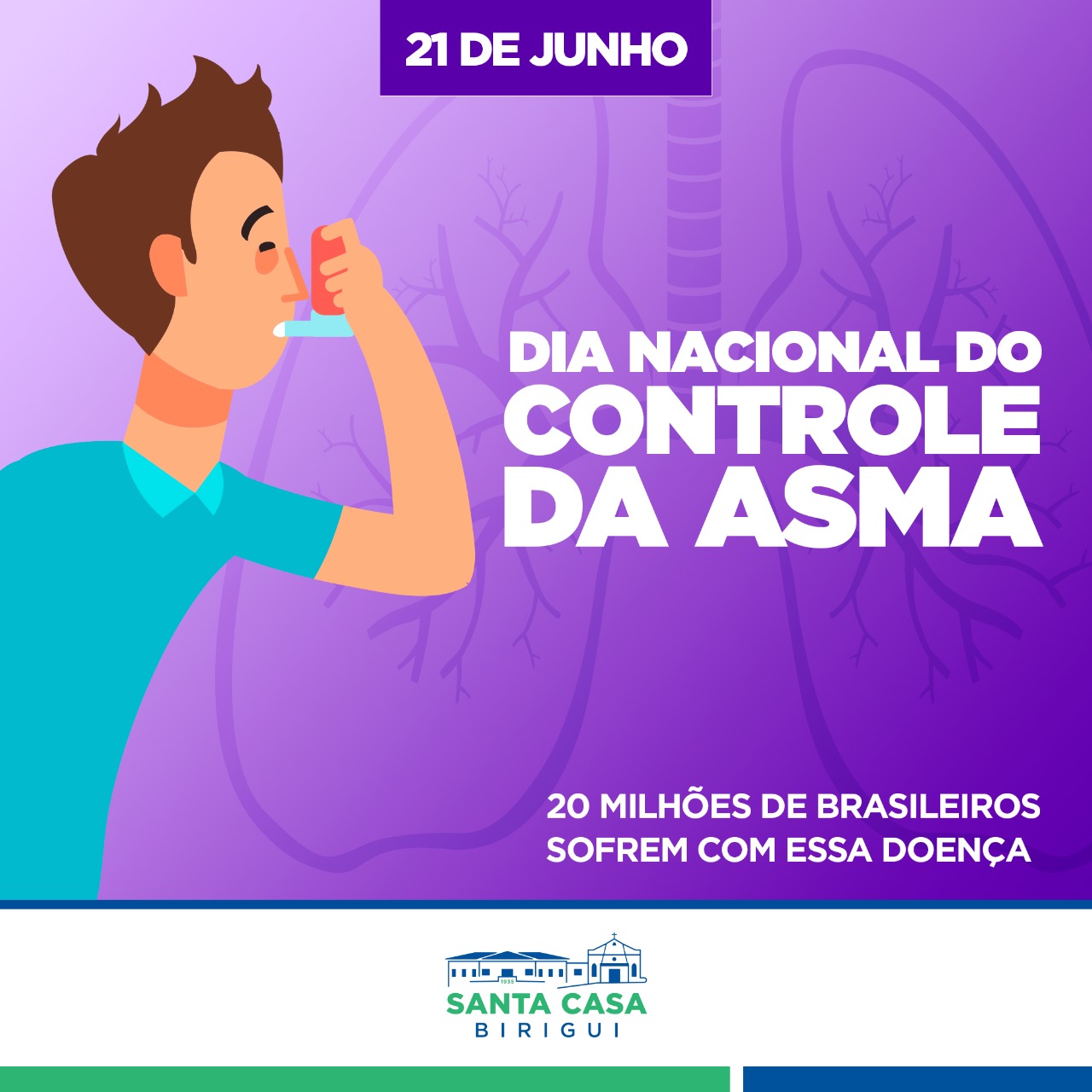 21 de junho – Dia Nacional do Controle da Asma