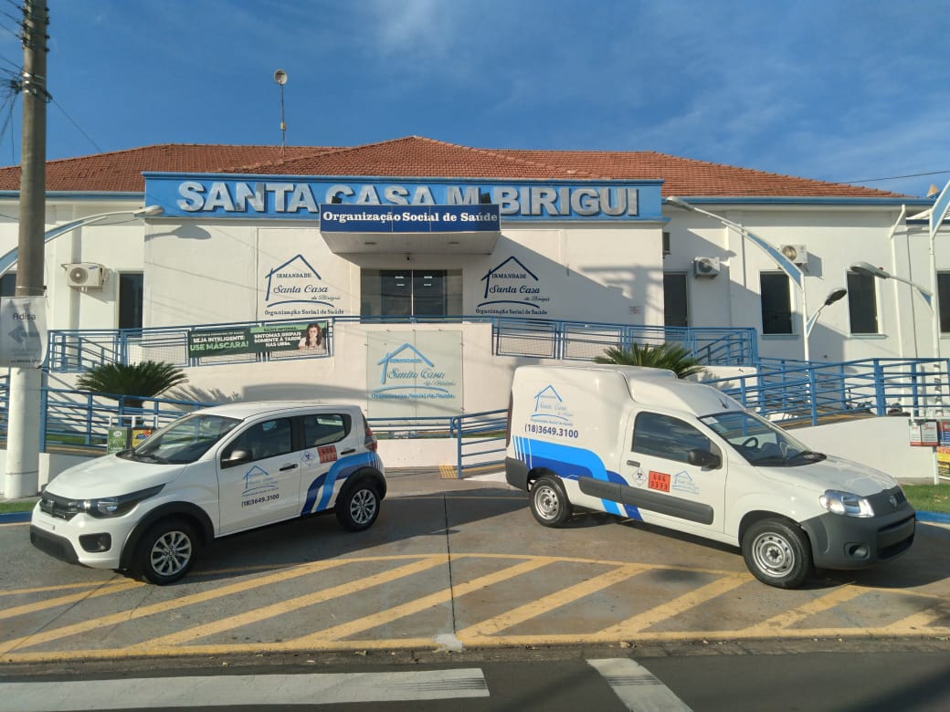 A Santa Casa de Birigui adquiriu 2 veículos 0km para transportes de suprimentos hospitalares