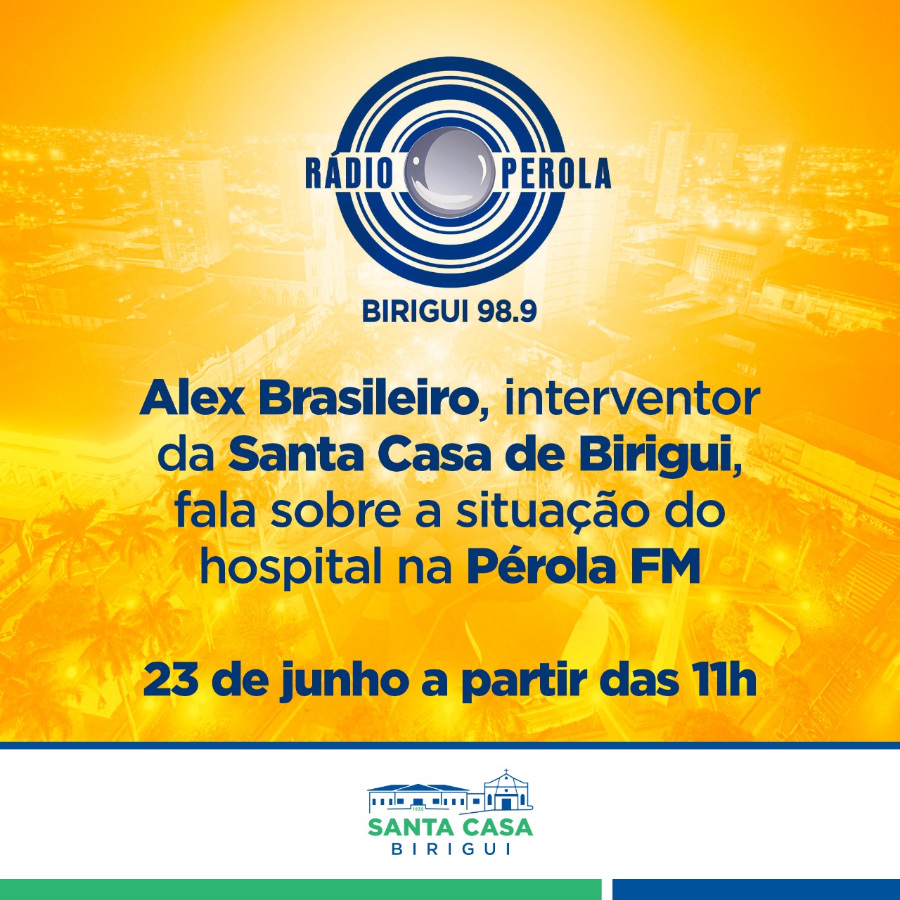 Alex Brasileiro fala na Rádio Pérola FM