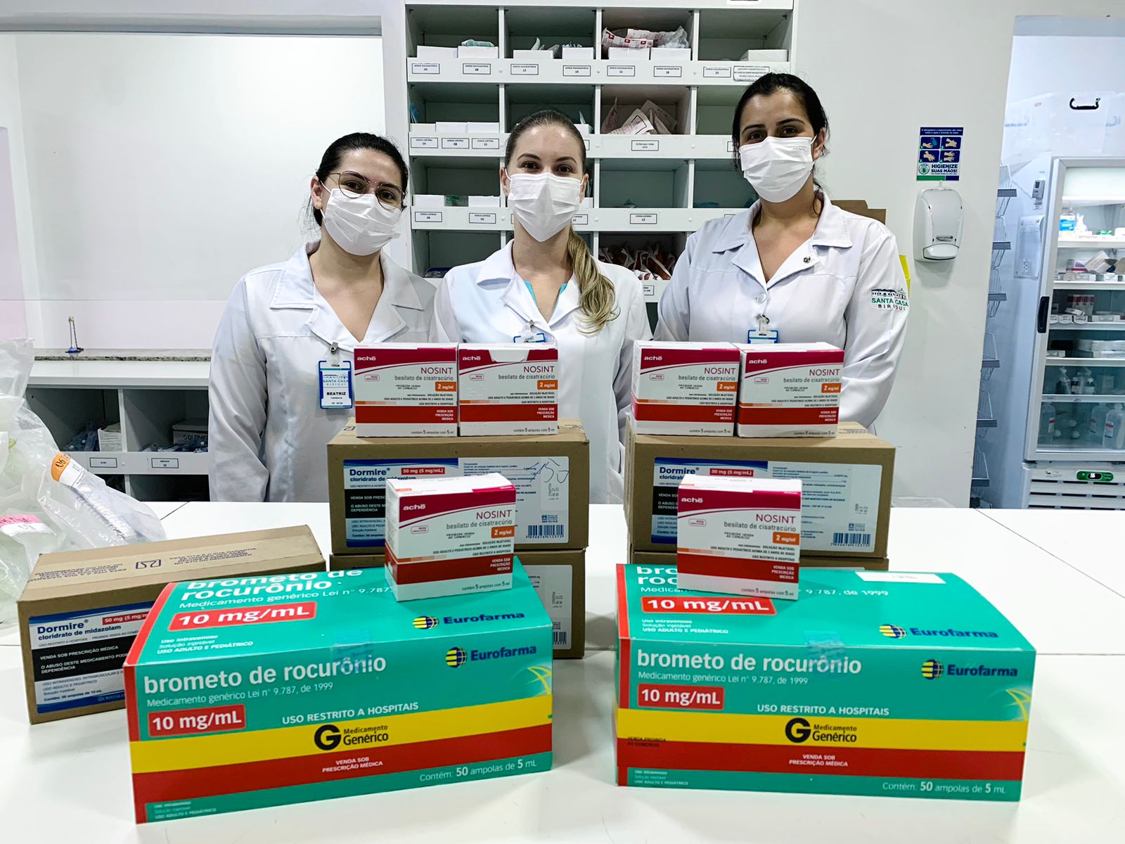 Santa Casa de Birigui recebe doação de medicamentos de hospital de São Carlos