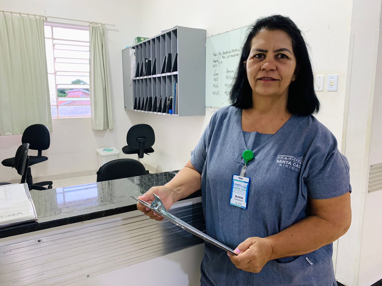 “A enfermagem é a minha paixão”, afirma Olívia Cavalari que trabalha há 35 anos no hospital