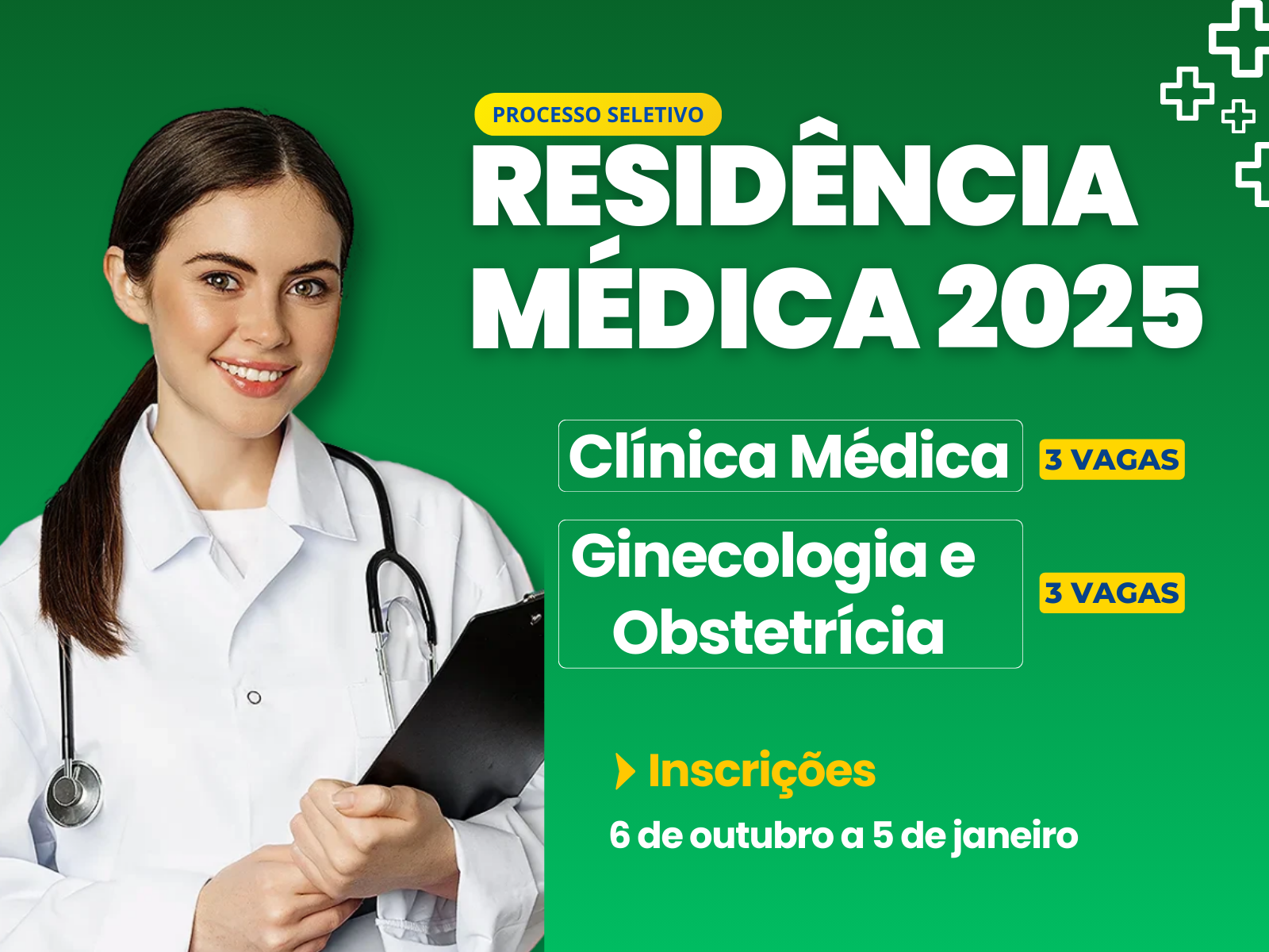 Santa Casa de Birigui abre no dia 6 de outubro inscrições para Residência Médica 2025